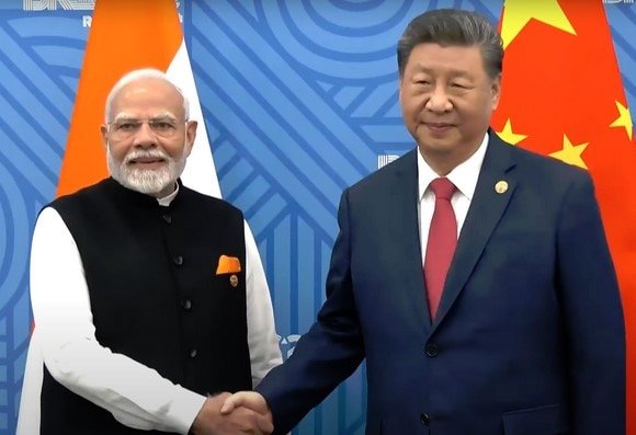 PM Modi and Chinese President Xi Jinping held their first bilateral meeting in 5 years