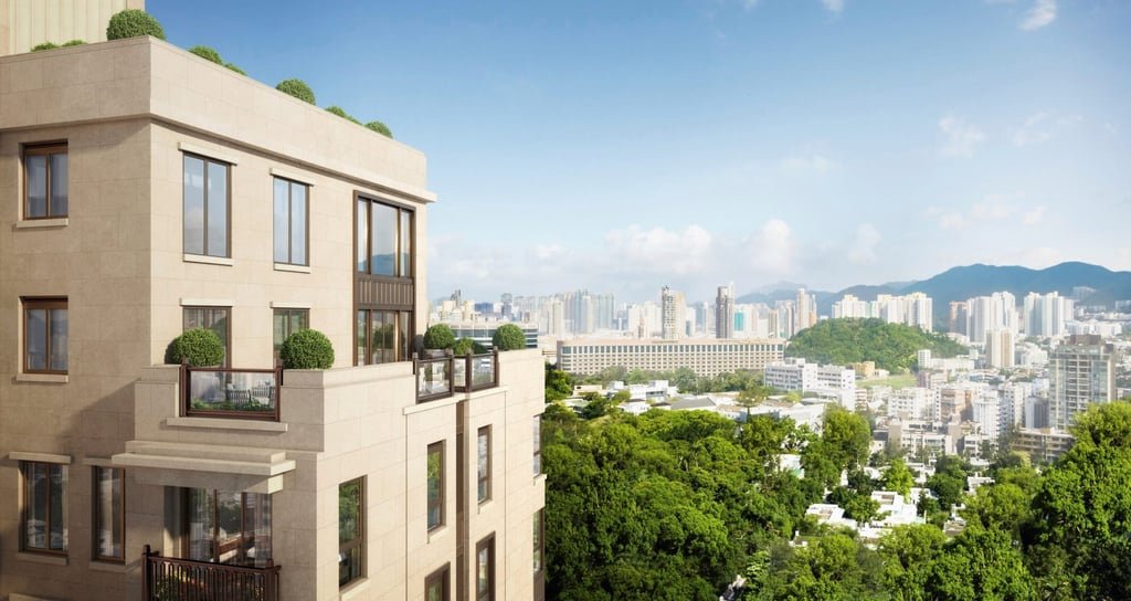 The penthouse terrace at St George’s Mansion. Photo: Handout