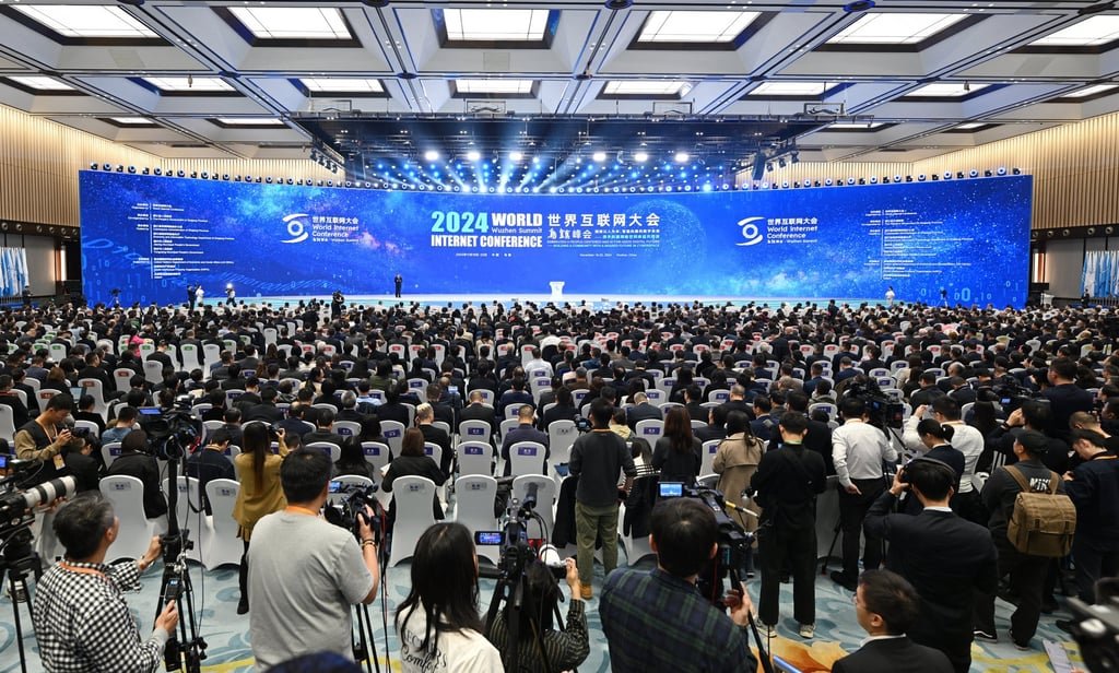 This year’s World Internet Conference opened on Wednesday. Photo: Xinhua