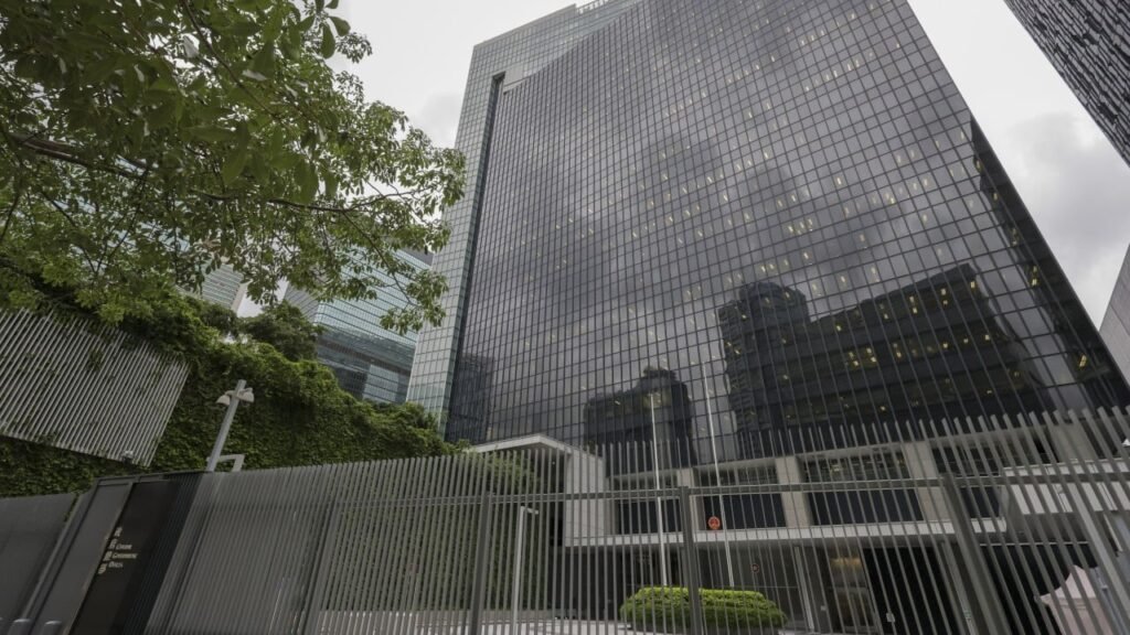 Hong Kong government condemns red paint attack at headquarters