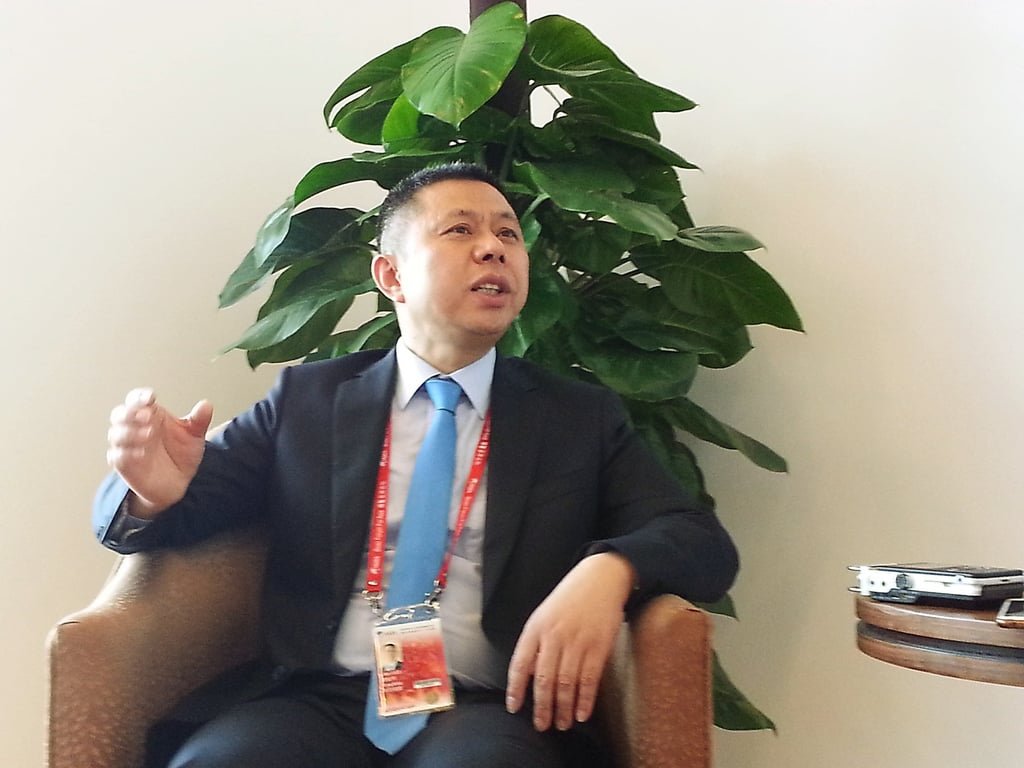 Trina Solar chairman Gao Jifan pictured in March 2017. Photo: Eric Ng