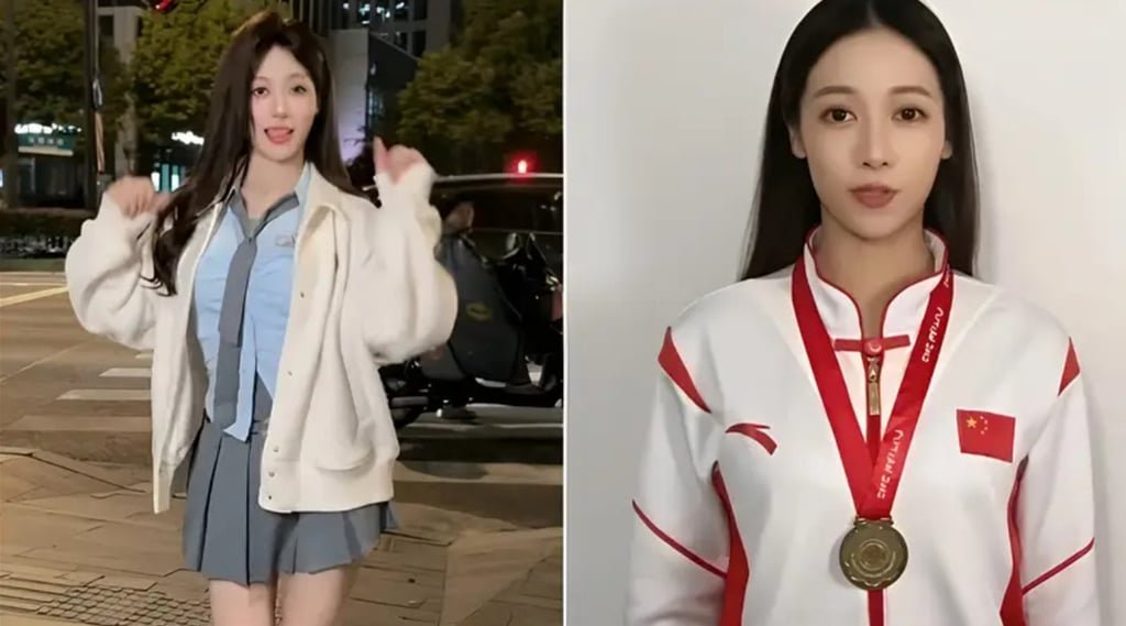 Ex-gymnast Wu Liufang has drawn both support and criticism for her provocative live streams. Photo: Baidu