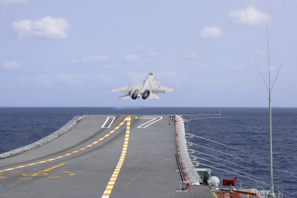 Chinese Aircraft Carrier Shandong Conducts Operations