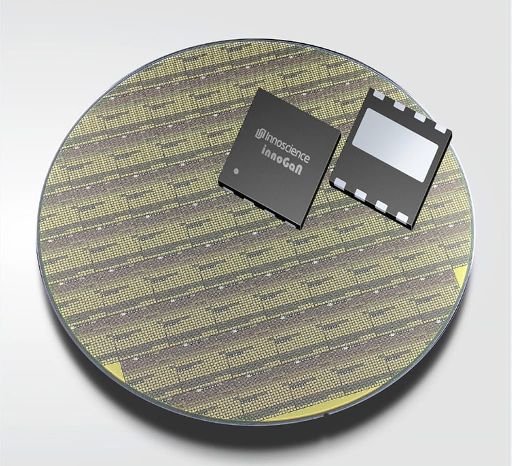 Chinese-made gallium-nitride-on-silicon (GaN-on-Si) power chips. Photo: Innoscience