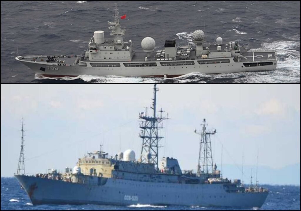 Chinese and Russian Spy Ships Near Japan