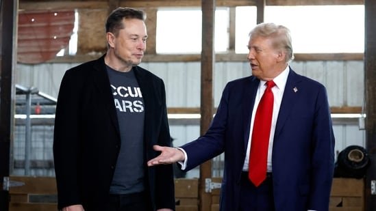 Donald Trump's inner circle feeling ‘iced out’ due to his close bond with Elon Musk.(AFP)