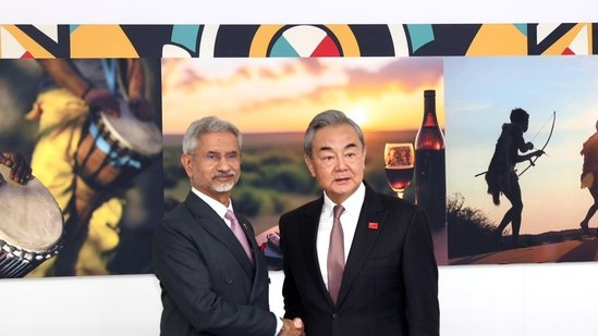 External Affairs Minister S Jaishankar and his Chinese counterpart FM Wang Yi(X/@DrSJaishankar)