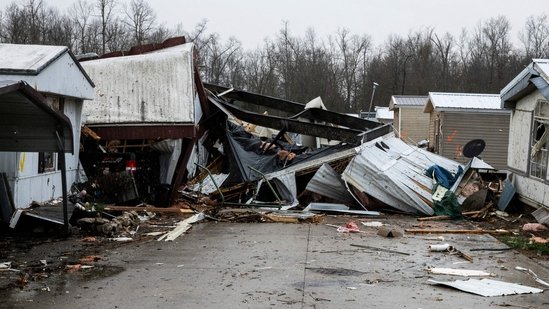 Tornadoes, dust storms and wildfires rage across the US due to a massive storm system in the country that has caused 26 fatalities at least(Getty Images via AFP)