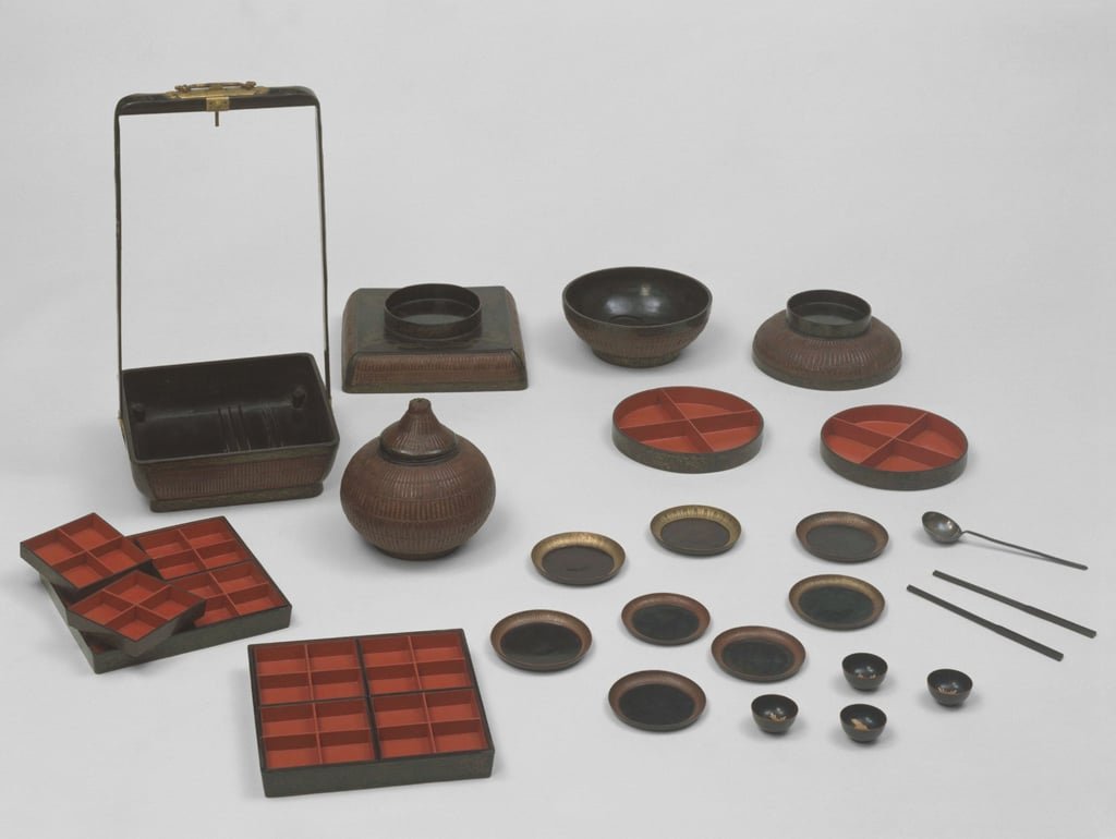 Take a millennia-spanning culinary journey through China at the Hong Kong Palace Museum’s latest exhibition where you can see this double-gourd-shaped picnic set from the Qing dynasty. Photo: The Palace Museum