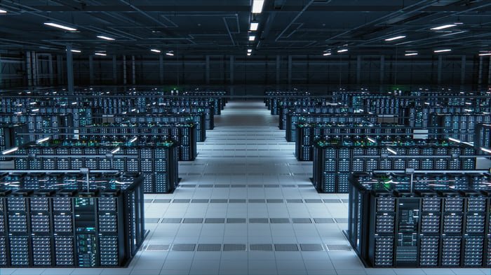 Artist rendering of data center.