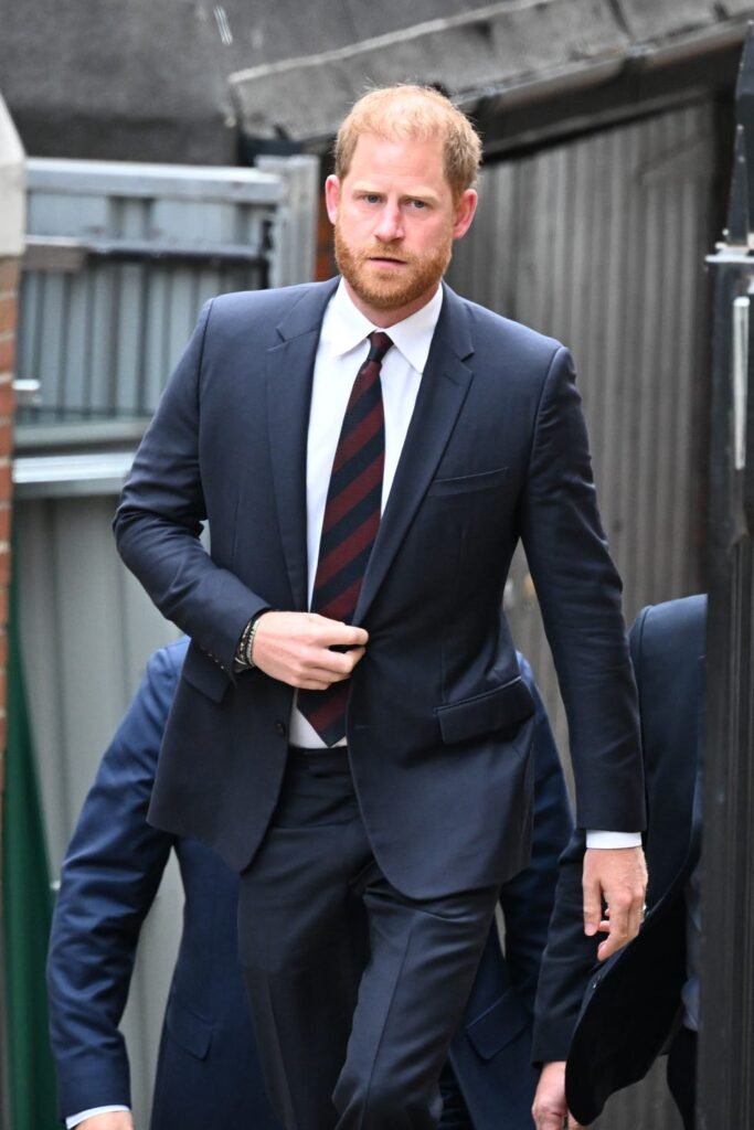 london, united kingdom april 09: the duke of sussex, prince harry, arrives to attend the second day of an appeal court hearing at the high court in london, challenging the loss of his uk security detail in london, united kingdom on april 09, 2025. (photo by rasid necati aslim/anadolu via getty images)