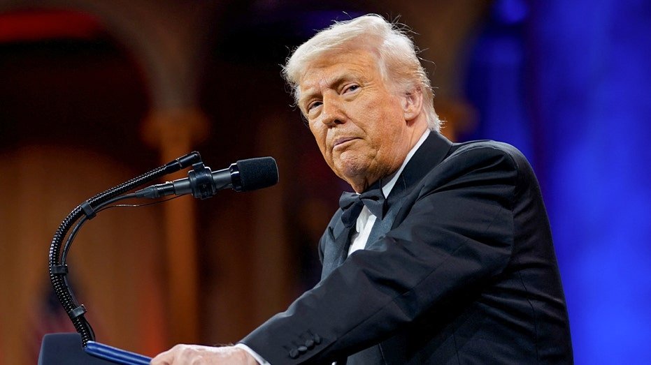 Trump speaks at an NRCC event