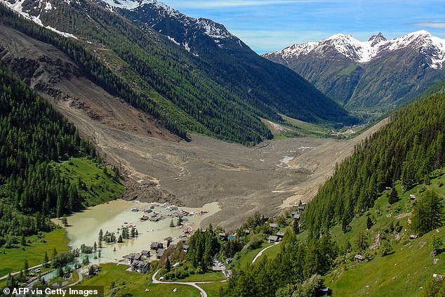 Swiss authorities were on Thursday monitoring for possible flood risk in a southern valley