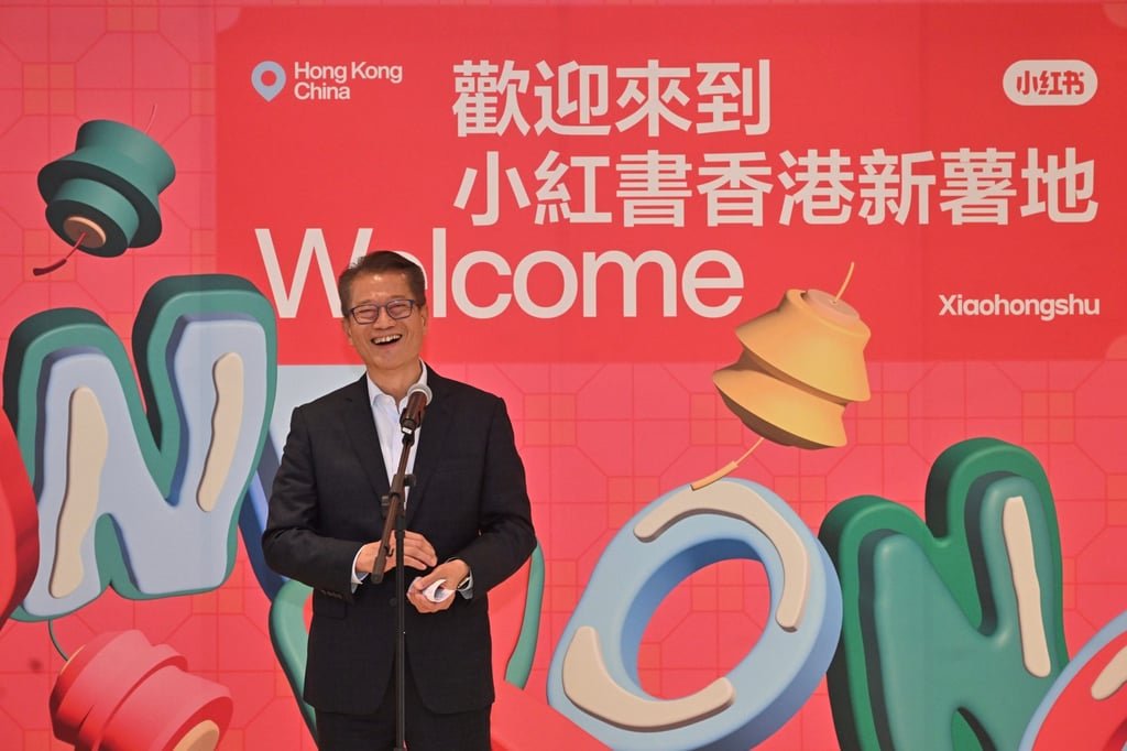 Financial Secretary Paul Chan officiated the office’s opening ceremony. Photo: Handout