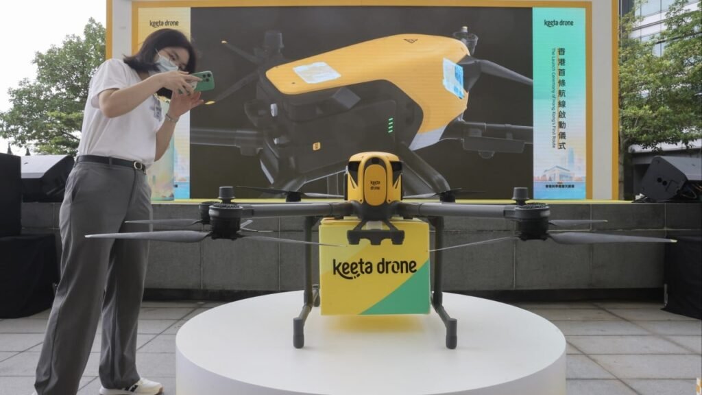 Hong Kong’s food delivery scene soars with drone services to Ma On Shan