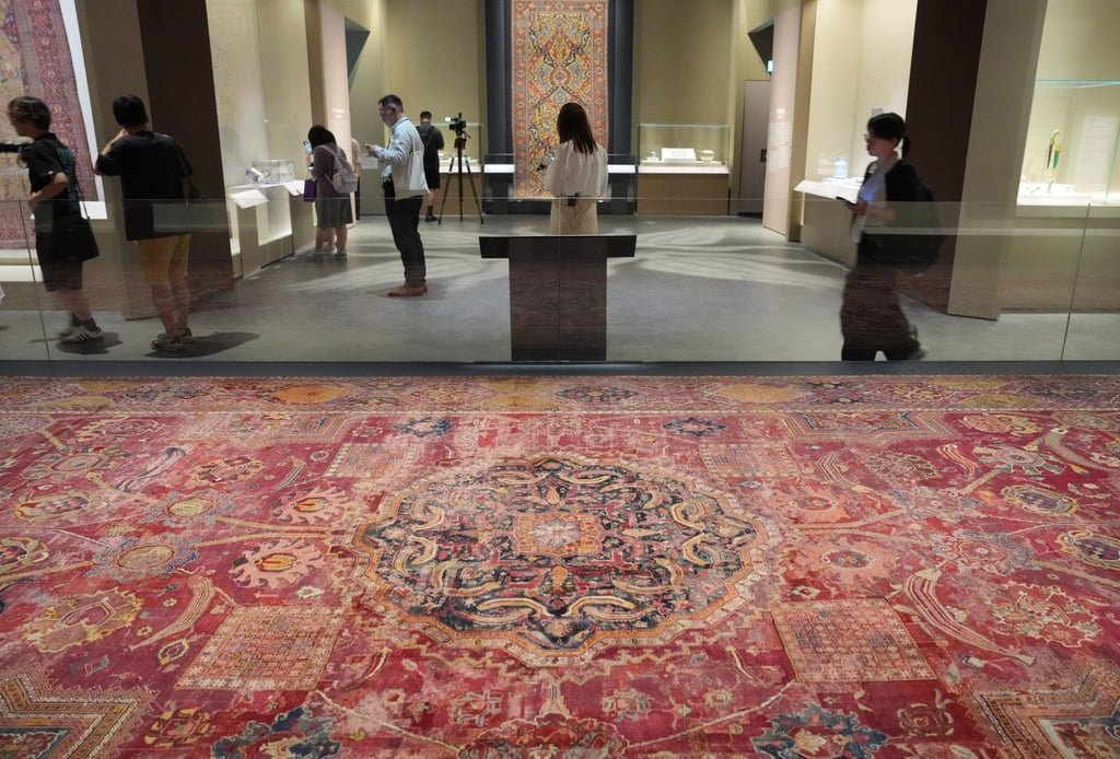 The 17th century “Kevorkian Hyderabad carpet” is among the exhibits. Photo: May Tse