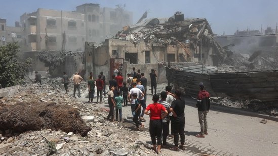 Israel continued its military campaign across Gaza, saying it struck dozens of targets over the past days.(AFP)
