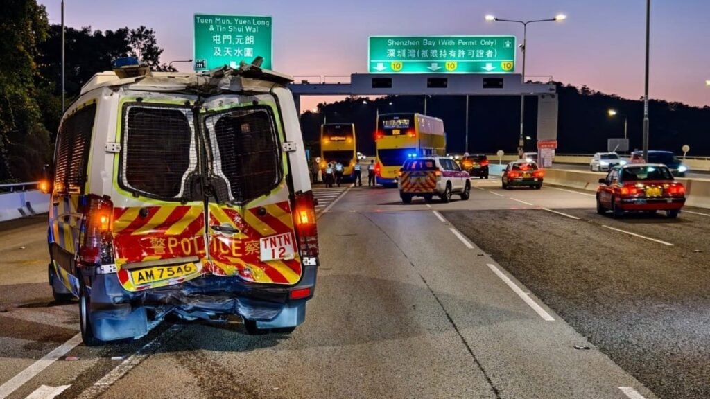 Hong Kong constable’s condition improving after fall from bridge: police chief