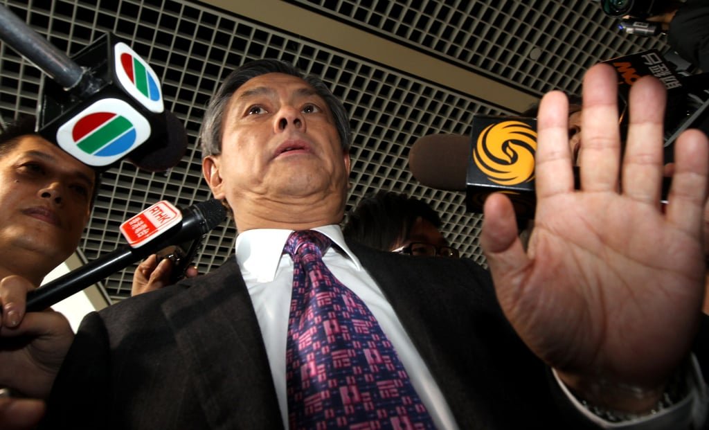 Charles Ho speaking to reporters in 2012. He was known for his outspoken views on politics. Photo: Felix Wong