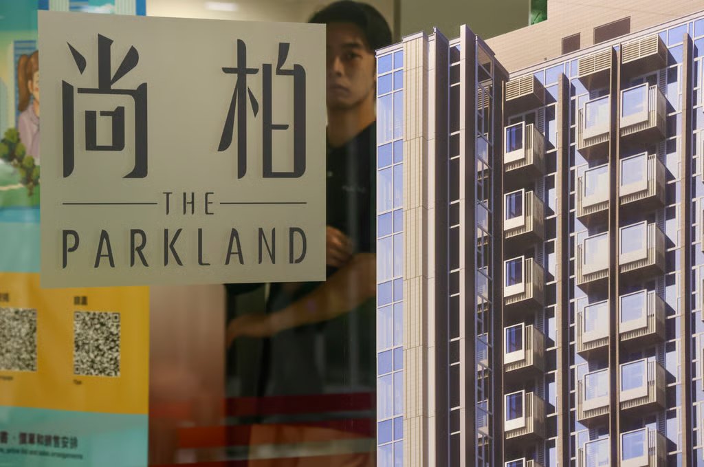 Sales of Lai Sun Development’s The Parkland residential project. Photo: Jonathan Wong
