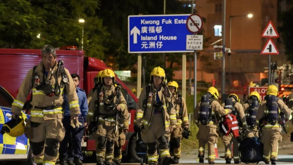 Death toll from Hong Kong fire climbs to 128 as city prepares for mourning period