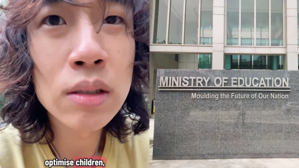 A Singapore TikToker went viral for calling out the PSLE and suggested an alternative. (PHOTO: Screengrab from TikTok/leethenomad00, Getty Images)