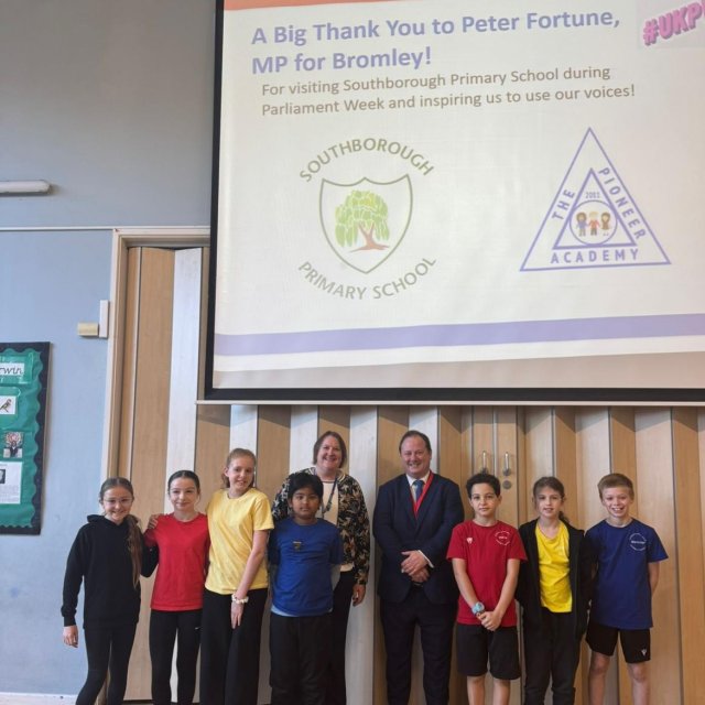 Local MP visits Southborough Primary School on UK Parliament Week