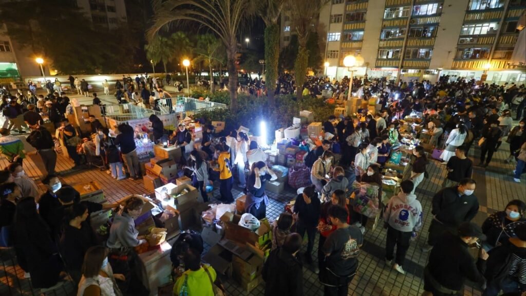 āWe are with you in hour of needā: volunteers rally to help Hong Kong fire displaced