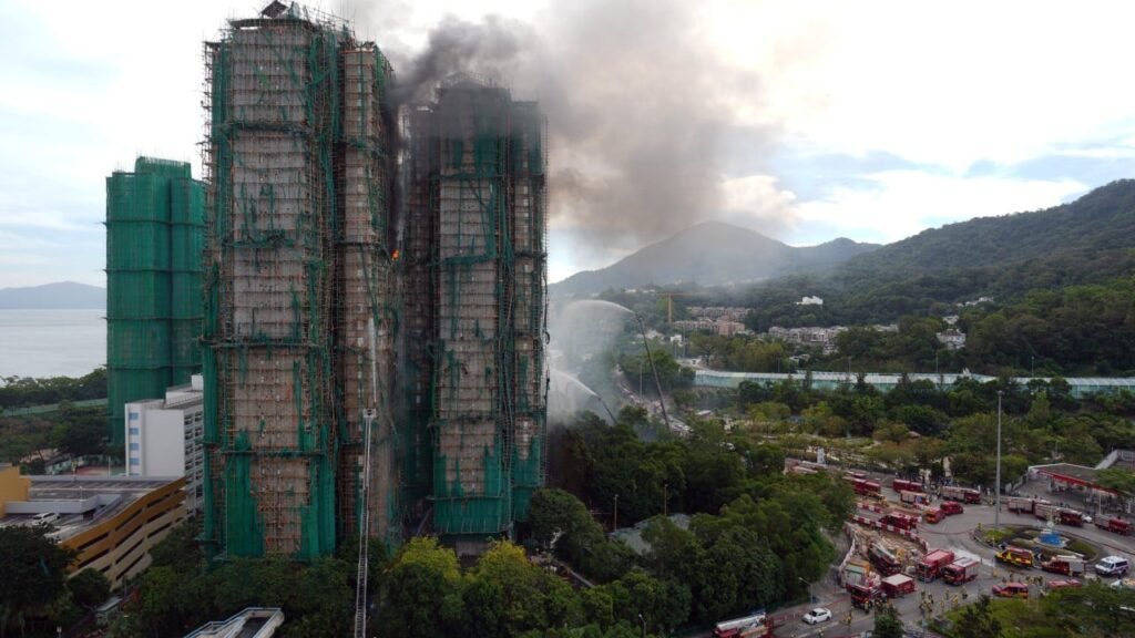 Chinese state media praises Hong Kong for fire efforts and vows Beijing’s support