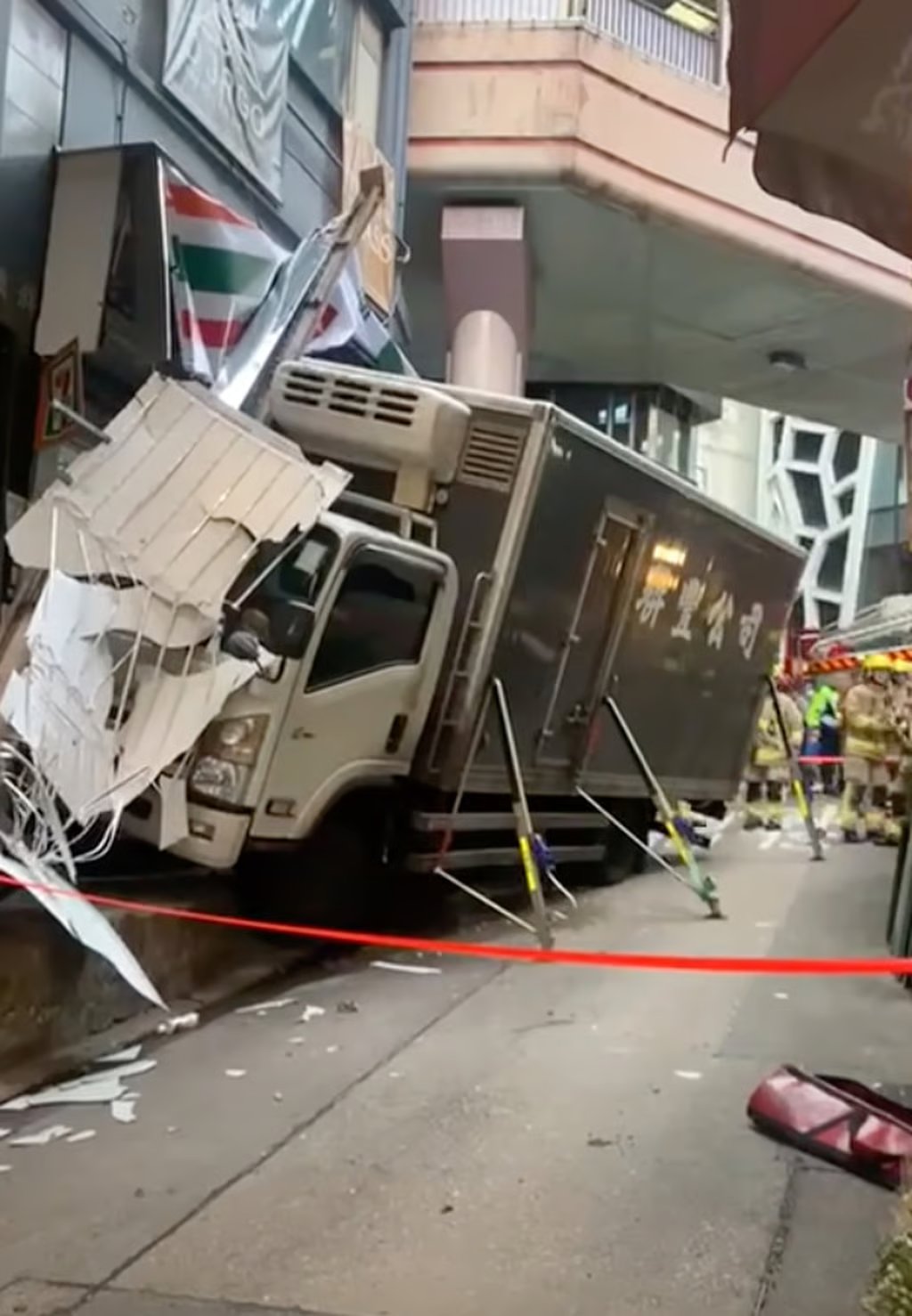 The crash left a man injured. Photo: Handout