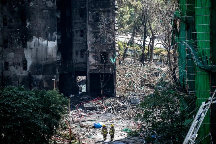 Image: HONG KONG-CHINA-FIRE