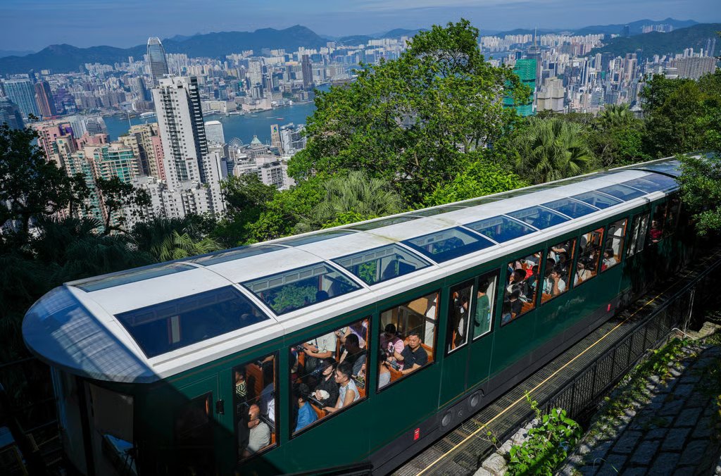 The tram trip is between Hong Kong’s Central district and Victoria Peak. Photo: May Tse