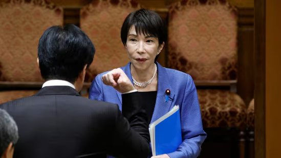 Sanae Takaichi, Japan's prime minister, during a debate in the country's parliament in Tokyo on Wednesday, November 26, 2025.(Kiyoshi Ota/Bloomberg Photo)