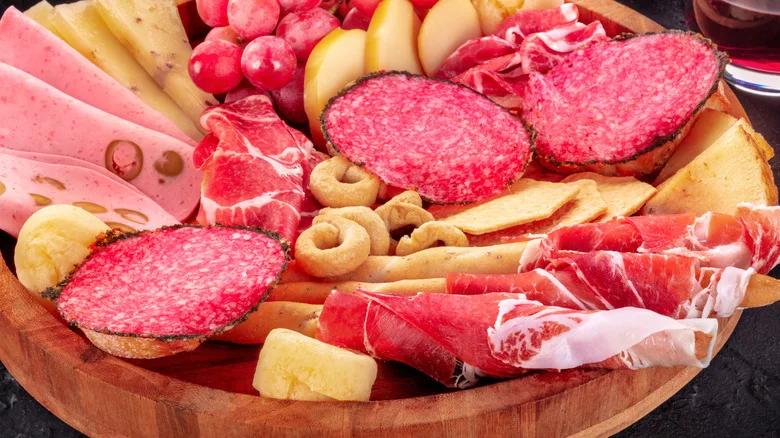 Italian antipasti platter