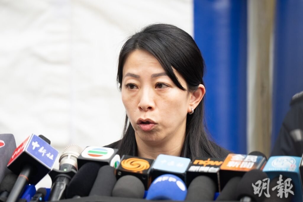 警務處傷亡查詢中心主管曾淑賢（徐君浩攝）