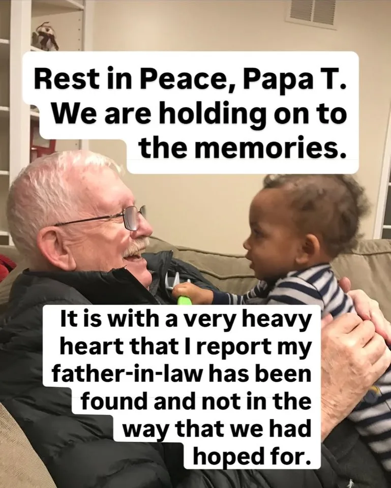 Dominique Dawes/Instagram Dominique Dawes' post about her father-in-law's death