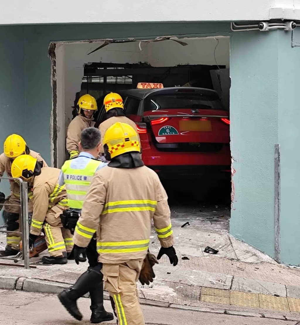 Rescuers had to extract the driver from her vehicle after the crash. Photo: Handout