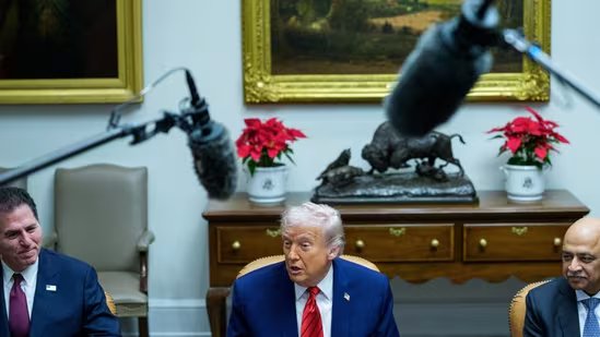 President Trump spoke about the deal during a press conference with technology executives at the White House Wednesday.