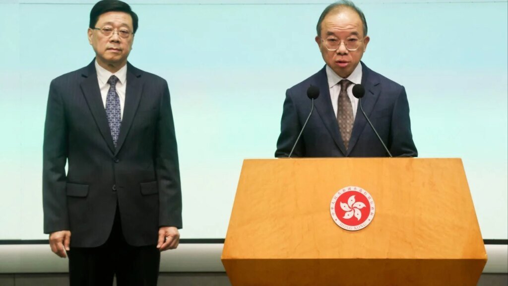 Hong Kong constitutional, mainland affairs minister Erick Tsang resigns, reveals he has cancer