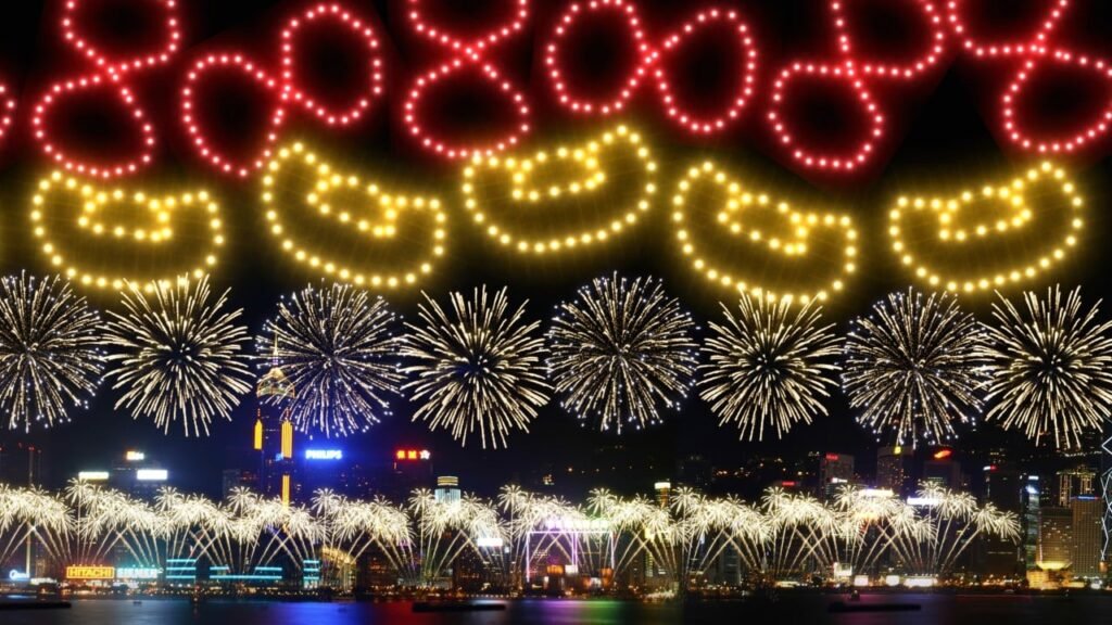 Galloping horses theme of Hong Kong’s Lunar New Year fireworks display
