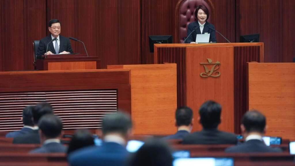 Hong Kong’s John Lee tells Legco fire relief, accountability at top of agenda