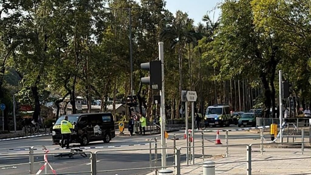 Hong Kong cyclist, 55, killed after being hit by van in Sheung Shui, driver arrested