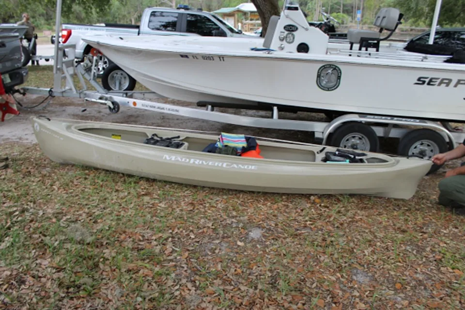 Florida Fish and Wildlife Conservation Commission A canoe that was involved in a fatal alligator attack on May 6, 2025, in Florida's Tiger Creek