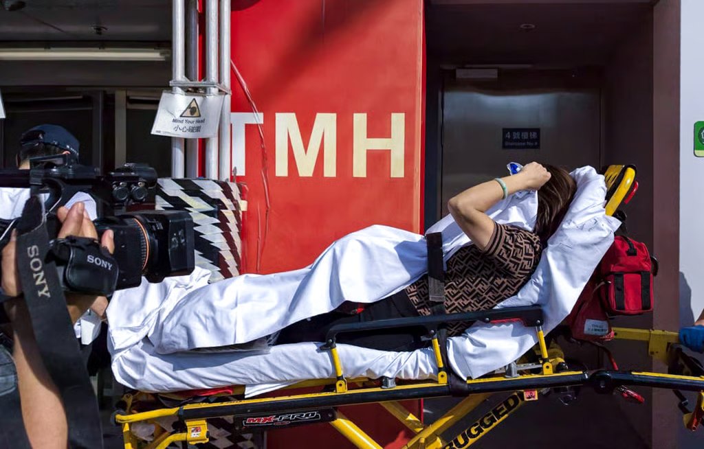 The injured were taken to two hospitals. Photo: Handout