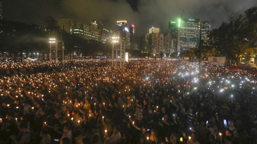 Defence argues Tiananmen vigil activists’ actions ‘lawful’ exercise of rights
