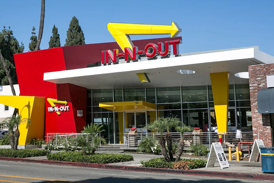 Exterior photo of an In-N-Out fast in Los Angeles, CaliforniaCredit: George Rose/Getty