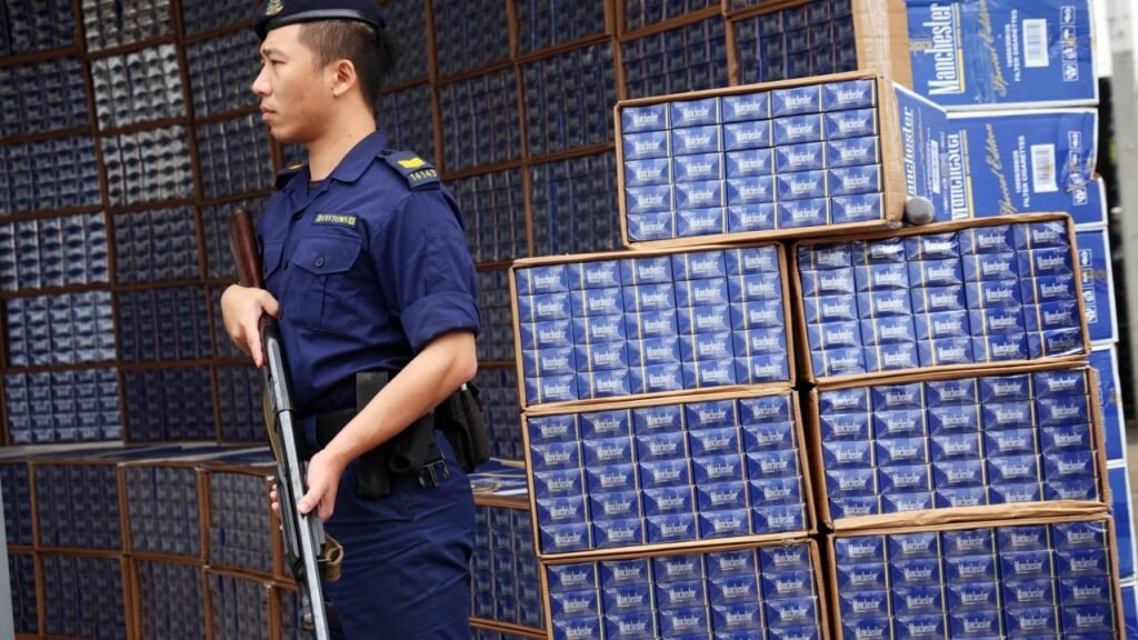 Hong Kong customs seizes HK$2.7 billion of illicit cigarettes as busts jump 36%
