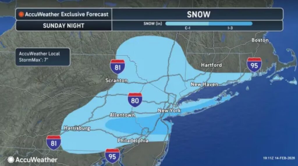 N.J. weather: Snow chances increase for Sunday night with 2 inches in forecast