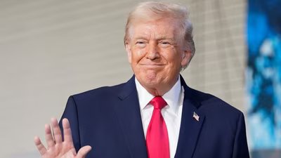 US President Donald Trump visited the base in Fort Bragg, North Carolina, to honour special forces involved in the military operation in Venezuela in early 2026. (Getty Images via AFP)