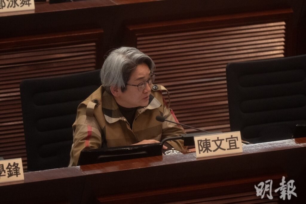 本報早前報道長沙灣義華大廈劏房戶在簡樸房條例3月實施前被迫遷。社福界立法會議員陳文宜關注房屋局對受影響劏房戶的支援。(徐君浩攝)